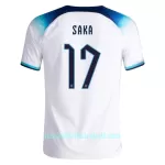 Günstige England SAKA 17 Herrentrikot Heim WM 2022 Kurzarm