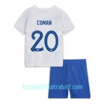 Günstige Frankreich Kingsley Coman 20 Kindertrikot Auswärts WM 2022 Kurzarm