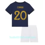 Günstige Frankreich Kingsley Coman 20 Kindertrikot Heim WM 2022 Kurzarm