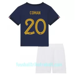 Günstige Frankreich Kingsley Coman 20 Kindertrikot Heim WM 2022 Kurzarm Günstige Frankreich Kingsley Coman 20 Kindertrikot Heim WM 2022 Kurzarm
