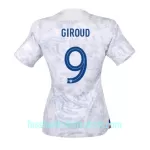 Günstige Frankreich Olivier Giroud 9 Damentrikot Auswärts WM 2022 Kurzarm