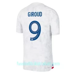 Günstige Frankreich Olivier Giroud 9 Herrentrikot Auswärts WM 2022 Kurzarm Günstige Frankreich Olivier Giroud 9 Herrentrikot Auswärts WM 2022 Kurzarm