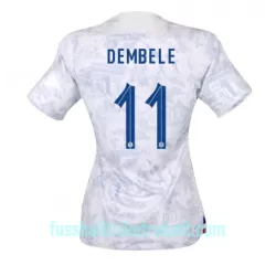 Günstige Frankreich Ousmane Dembele 11 Damentrikot Auswärts WM 2022 Kurzarm Günstige Frankreich Ousmane Dembele 11 Damentrikot Auswärts WM 2022 Kurzarm