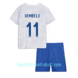 Günstige Frankreich Ousmane Dembele 11 Kindertrikot Auswärts WM 2022 Kurzarm Günstige Frankreich Ousmane Dembele 11 Kindertrikot Auswärts WM 2022 Kurzarm