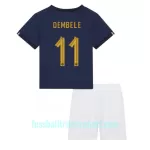 Günstige Frankreich Ousmane Dembele 11 Kindertrikot Heim WM 2022 Kurzarm