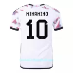 Günstige Japan MINAMINO 10 Herrentrikot Auswärts WM 2022 Kurzarm