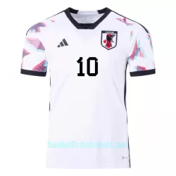 Günstige Japan MINAMINO 10 Herrentrikot Auswärts WM 2022 Kurzarm