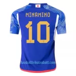 Günstige Japan MINAMINO 10 Herrentrikot Heim WM 2022 Kurzarm