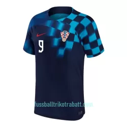 Günstige Kroatien KRAMARIC 9 Herrentrikot Auswärts WM 2022 Kurzarm