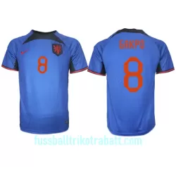 Günstige Niederlande Cody Gakpo 8 Herrentrikot Auswärts WM 2022 Kurzarm Günstige Niederlande Cody Gakpo 8 Herrentrikot Auswärts WM 2022 Kurzarm