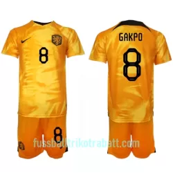 Günstige Niederlande Cody Gakpo 8 Kindertrikot Heim WM 2022 Kurzarm Günstige Niederlande Cody Gakpo 8 Kindertrikot Heim WM 2022 Kurzarm