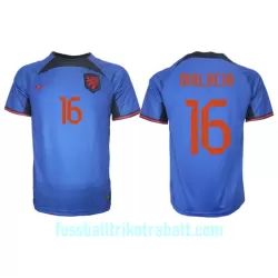 Günstige Niederlande Tyrell Malacia 16 Herrentrikot Auswärts WM 2022 Kurzarm Günstige Niederlande Tyrell Malacia 16 Herrentrikot Auswärts WM 2022 Kurzarm