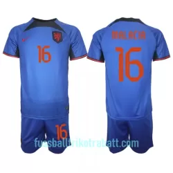 Günstige Niederlande Tyrell Malacia 16 Kindertrikot Auswärts WM 2022 Kurzarm Günstige Niederlande Tyrell Malacia 16 Kindertrikot Auswärts WM 2022 Kurzarm