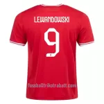 Günstige Polen LEWANDOWSKI 9 Herrentrikot Auswärts WM 2022 Kurzarm