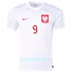 Günstige Polen LEWANDOWSKI 9 Herrentrikot Heim WM 2022 Kurzarm