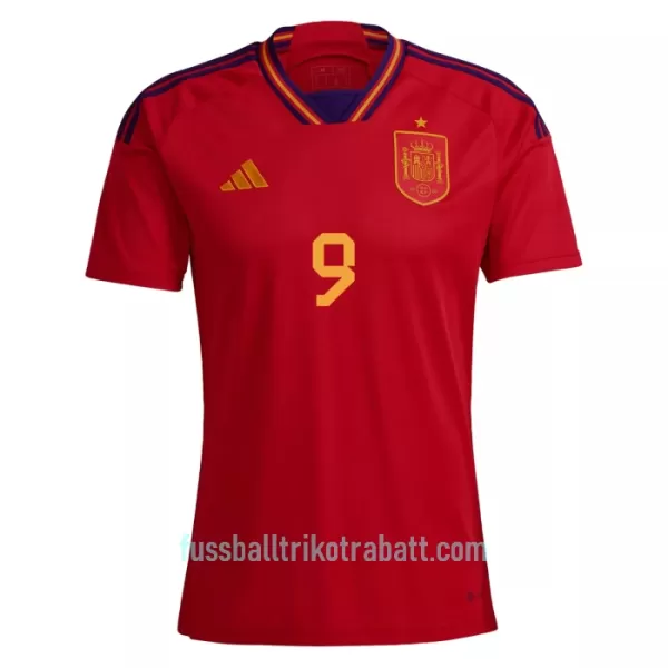 Günstige Spanien GAVI 9 Damentrikot Heim WM 2022 Kurzarm
