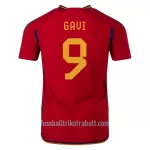 Günstige Spanien GAVI 9 Herrentrikot Heim WM 2022 Kurzarm