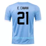 Günstige Uruguay E. CAVANI 21 Herrentrikot Heim WM 2022 Kurzarm