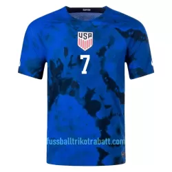 Günstige USA HEATH 7 Herrentrikot Auswärts WM 2022 Kurzarm