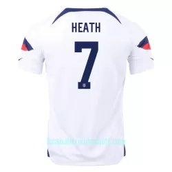 Günstige USA HEATH 7 Herrentrikot Heim WM 2022 Kurzarm Günstige USA HEATH 7 Herrentrikot Heim WM 2022 Kurzarm