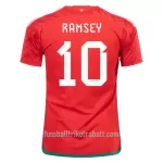 Günstige Wales RAMSEY 10 Herrentrikot Heim WM 2022 Kurzarm