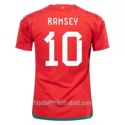 Günstige Wales RAMSEY 10 Herrentrikot Heim WM 2022 Kurzarm Günstige Wales RAMSEY 10 Herrentrikot Heim WM 2022 Kurzarm