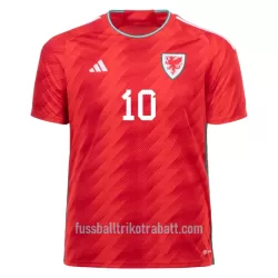 Günstige Wales RAMSEY 10 Herrentrikot Heim WM 2022 Kurzarm