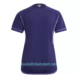 Günstige Argentinien 3 Star Damentrikot Auswärts WM 2022 Kurzarm