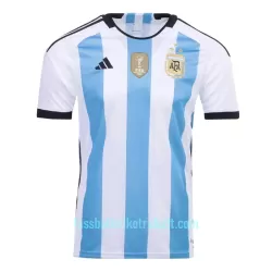 Günstige Champions Argentinien 3 Star Herrentrikot Heim WM 2022 Kurzarm