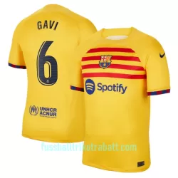Günstige FC Barcelona GAVI 6 Herrentrikot Vierte 2022/23 Kurzarm Günstige FC Barcelona GAVI 6 Herrentrikot Vierte 2022/23 Kurzarm