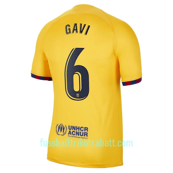 Günstige FC Barcelona GAVI 6 Herrentrikot Vierte 2022/23 Kurzarm