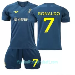 Günstige Al Nassr Ronaldo 7 Kindertrikot Auswärts 2022/23 Kurzarm Günstige Al Nassr Ronaldo 7 Kindertrikot Auswärts 2022/23 Kurzarm