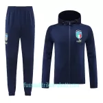 Italien Trainingsjacke mit Kapuze 2022/23 Navy