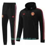 Manchester United Trainingsjacke mit Kapuze 2022/23 Schwarze