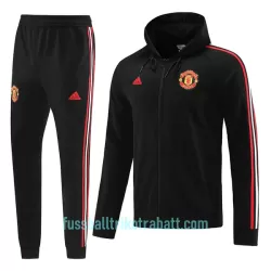 Manchester United Trainingsjacke mit Kapuze 2022/23 Schwarze Manchester United Trainingsjacke mit Kapuze 2022/23 Schwarze
