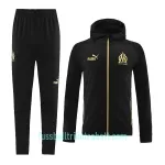 Olympique Marseille Trainingsjacke mit Kapuze 2022/23 Schwarze