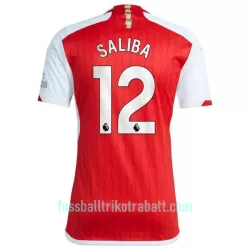 Günstige Arsenal Saliba 12 Herrentrikot Heim 2023/24 Kurzarm