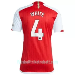 Günstige Arsenal White 4 Herrentrikot Heim 2023/24 Kurzarm