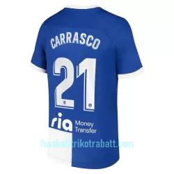 Günstige Atlético Madrid Carrasco 21 Herrentrikot Auswärts 2023/24 Kurzarm