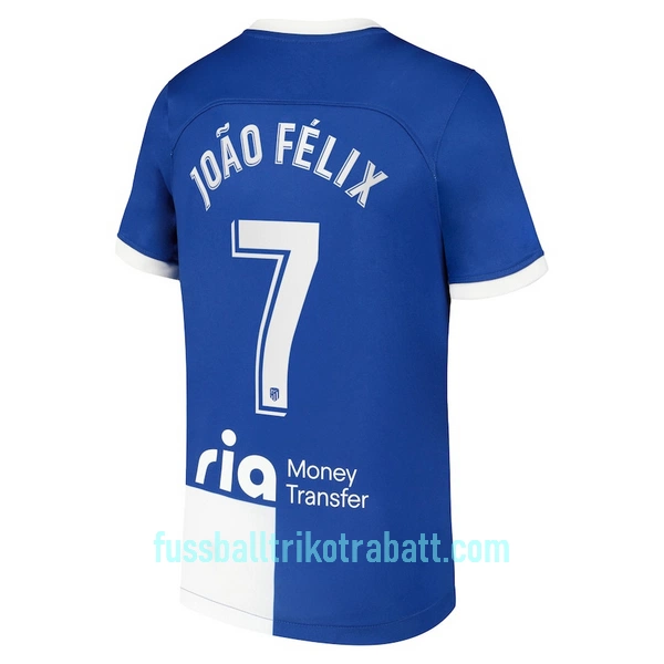 Günstige Atlético Madrid Joao Felix 7 Herrentrikot Auswärts 2023/24 Kurzarm