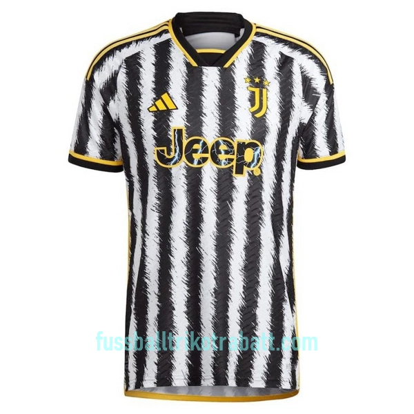 Günstige Juventus Turin Chiesa 7 Herrentrikot Heim 2023/24 Kurzarm