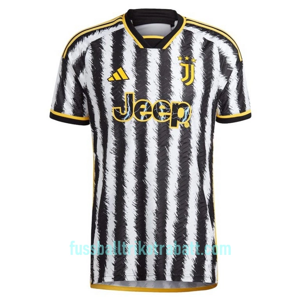 Günstige Juventus Turin DI Maria 22 Herrentrikot Heim 2023/24 Kurzarm