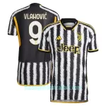 Günstige Juventus Turin Vlahovic 9 Herrentrikot Heim 2023/24 Kurzarm