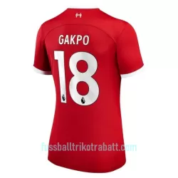 Günstige Liverpool Gakpo 18 Damentrikot Heim 2023/24 Kurzarm