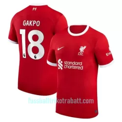 Günstige Liverpool Gakpo 18 Herrentrikot Heim 2023/24 Kurzarm