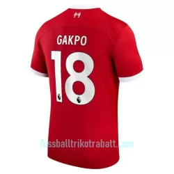 Günstige Liverpool Gakpo 18 Herrentrikot Heim 2023/24 Kurzarm