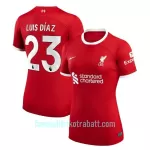 Günstige Liverpool Luis Diaz 23 Damentrikot Heim 2023/24 Kurzarm