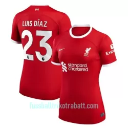 Günstige Liverpool Luis Diaz 23 Damentrikot Heim 2023/24 Kurzarm