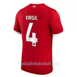 Günstige Liverpool Virgil 4 Herrentrikot Heim 2023/24 Kurzarm