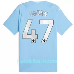 Günstige Manchester City Foden 47 Herrentrikot Heim 2023/24 Kurzarm